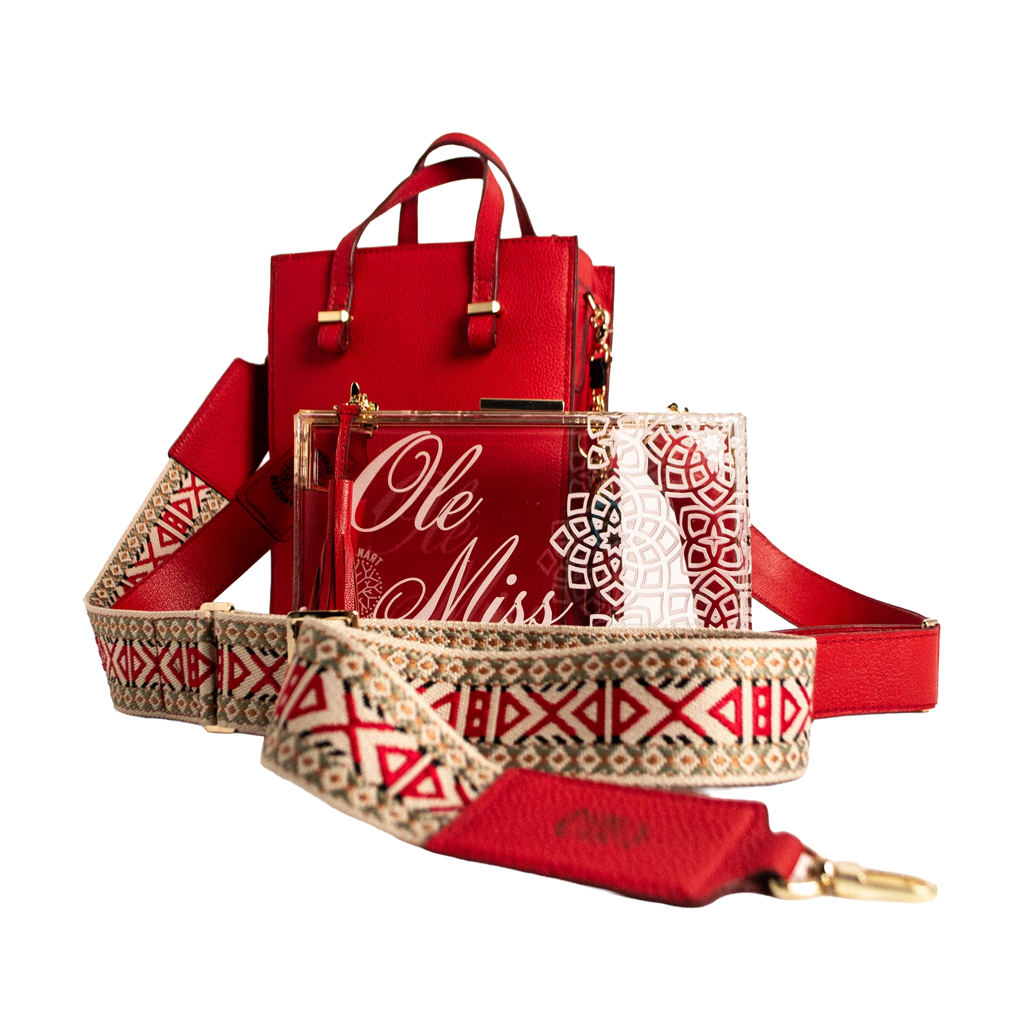 Solstice Heritage Strap - Ruby Geometric - Image 5