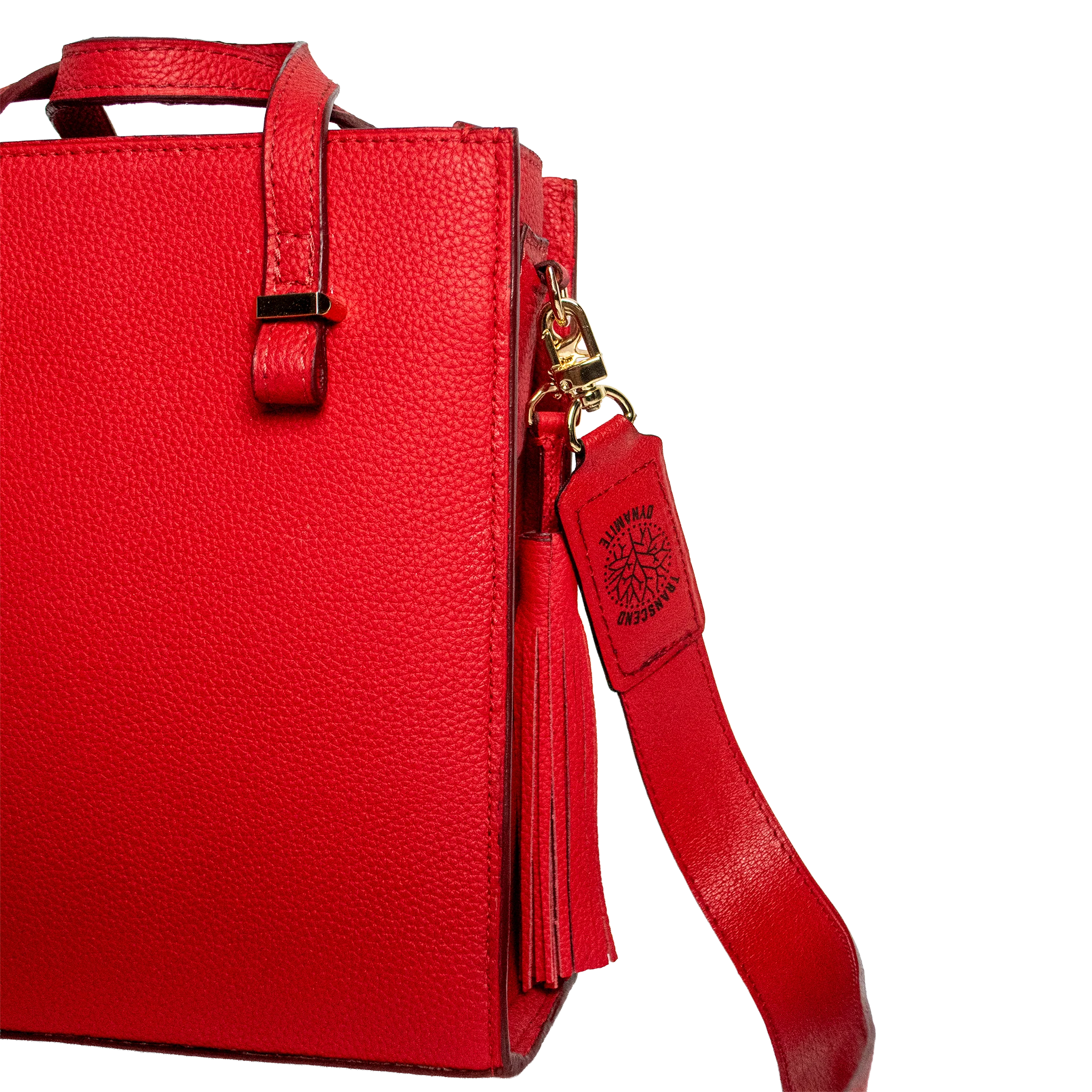Zenite Ruby Contemporary Luxury Handbag - Red Togo Leather | Handcrafted USA - Image 5
